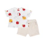 Takım / T-Shirt+Pantalon - Yenidoğan - Krem Rengi