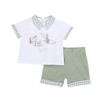 Takım / T-Shirt+Pantalon - Yenidoğan - Yeşil