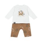 Takım / T-Shirt+Pantolon - Krem - 18 Ay