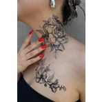 TAKIŞTIR Geçici Gül Figürlü Dövme Tattoo