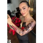 TAKIŞTIR Geçici Kurt Ve Baykuş Figürlü Kol Dövme Tattoo