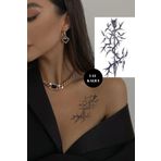 TAKIŞTIR Kılıç Figürlü 12 Saat Sonra Kararan Geçici Dövme Tattoo