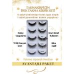Takma Kirpiğim Beşli Doğal Ipek Takma Kirpik Short Mix Set Ve Powerliner Şeffaf Kalem Yapıştırıcı (APARAT HEDİYE)