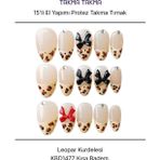 Takma Takma 15'li Ten Rengi Kısa Badem KBD1477 Tekrar Kullanılabilir El Yapımı Protez Takma Tırnak Ten Rengi-S