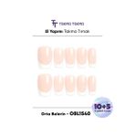 Takma Takma 15'li Ten Rengi Orta Balerin OBLK1540FK Tekrar Kullanılabilir El Yapımı Protez Takma Tırnak - Ten Rengi-S
