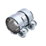 TAKPART Egzoz Kelepçesi Boru Bağlantısı Çift Kelepçe Egzoz Borusu Kelepçesi Ø 65 mm x 90 mm 13278371