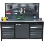 Takpower 2 Metre Dolu Takım Tezgahı 10 Çekmeceli 1 Dolaplı Eko - Standart - Renkli
