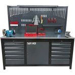 Takpower 2 Metre Dolu Takım Tezgahı 10 Çekmeceli 1 Dolaplı Premium - Standart - Renkli