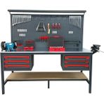 Takpower 2 Metre Dolu Takım Tezgahı 6 Çekmeceli Premium - Standart - Renkli