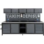Takpower TTR4430 3 Metre Takım Tezgahı 10 Çekmeceli 2 Dolaplı Ara Bölmeli