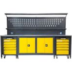 Takpower TTR4432 3 Metre Takım Tezgahı 2 Dolaplı + 2 Boş Takım Arabası - Standart