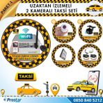 Taksi Kamera Seti 1 Uzaktan izlemeli 2 Kameralı Wifi 500 GB Harddisk Dahil