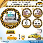 Taksi Kamera Seti 2 Uzaktan izlemeli 2 Dome Kameralı Wifi 500 GB Harddisk Dahil