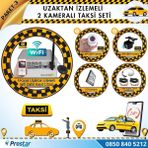 Taksi Kamera Seti 3 Uzaktan izlemeli 2 Kameralı Wifi 1 TB Harddisk Dahil