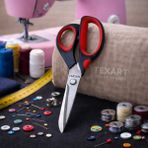 Taksun GL-203 9,5 Inch Kumaş-Kağıt Makası Kırmızı-Siyah