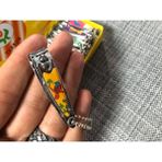 Taksun Tırnak Makası 5,5 cm - Renkli Desenli Askılı Tırnak Makası