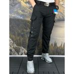 Taktical Taktikal Cargocep Kargocep Ithal Yazlık 8 Cepli Outdoor Pantolon ve Kemer - Siyah - XL