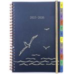Takvim 2025 2026 A5, haftalık planlayıcı/ajanda, halkalı defter, 1 hafta, 2 sayfa, aylık genel bakış ve çantalı, spiral ciltli, öğrenci takvimi 2025/2026 okul planlayıcısı, planlayıcı 25/26, Ağustos