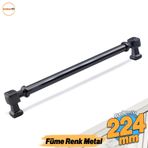 Talas Füme Metal Kulp 224 Mm - 22.4 Cm Mobilya Çekmece Mutfak Dolabı Dolap Kulpları Kulbu Kulpu