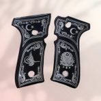 Talat Yavuz 16 - Beretta F92 Osmanlı Tuğralı Siyah Sedef Kabze