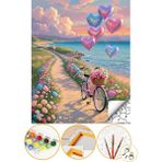Tale Hobby Sayılarla Boyama Tuval Seti 40x50 cm Manzara Temalı Profesyonel Akrilik Boya ve Fırça