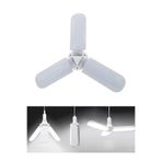 Taled Pervane Şeklinde Katlanabilir Led Ampul 3 Kollu Ayarlanabilir 40 Watt