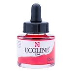 TALENS 11253341 Ecoline 30ml, Cam Şişe, Scarlet