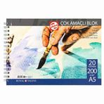 Talens 200 gr A5 20 Yaprak Spiralli Çok Amaçlı Resim Blokları
