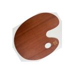 Talens : Ahşap Oval Palet : 30 x 40