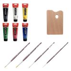 Talens Amsterdam Akrilik Boya 120ML 6'lı Set - 4 Fırça ve Palet