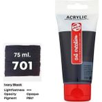 Talens Art Creation 75 ml Ivory Black 701 Akrilik Boya