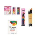Talens Art Creation Akrilik Boya Seti 24 x 12 Ml. + Vox 300GR A5 Defter + Pebeo 4'lü Fırça Seti