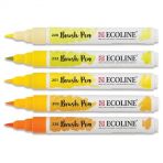 Talens Ecoline Brush Pen 5 Renk Yellow Fırça Uçlu Çizim Kalemi Seti