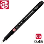 Talens Pigment Fineliner Siyah 05 (0.45MM) Teknik Çizim Kalemi Metal Uçlu Ergonomik Tasarım