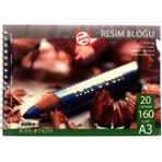 Talens Resim Bloğu Eskiz Çizim Defteri (A3) 160GR 20 Sayfa - Karışık-Çok Renkli - standart
