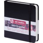Talens Sketchbook Sert Kapak Eskiz Çizim Defteri 12 x 12 cm 140 gr 80 Yaprak Siyah