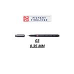 Talens Teknik Çizim Kalemi Pigment Fineliner Kalem Siyah 03 0.35MM