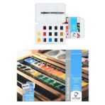 Talens Van Gogh Suluboya 12+3 Plastik Kutu ( 300 gr Defter Hediyeli ) - Karışık - sulu boya