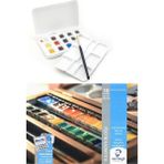 Talens Van Gogh Tablet Suluboya 12+3 Renk + Van Gogh 25X35 Cm. 300 gr Defter Hediye