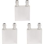 Talent 3x Birincil Alüminyum Alaşımlı Su Soğutma Bloğu 40X40MM Sıvı Su Soğutucu Isı Emici Sistemi Gümüş Kullanımı (Yurt Dışından)