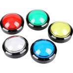 Talent 5x Arcade Düğmeleri 60MM Dome 2.36 Inç LED Basma Düğmesi -Anahtarlı Arcade Makinesi Konsolu Için (Yurt Dışından)