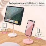 Talent Cep Telefonu Tutucu Akıllı Telefon Tablet Dizüstü Bilgisayar Standı Için Masaüstü Metal Malzeme Standı, Pembe (Yurt Dışından)