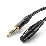 Talent Ses Kablosu Xlr Dişi 6.35MM Jack Tak Erkek Konnektör Enstrüman Gitar Mikrofon Bas Için Altın Kaplama (5 M) (Yurt Dışından) - Renkli - set