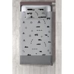 Talia Home arabalar ve Oklar Çocuk ve Bebek Odası Yatak Örtüsü TLAY-151 - 290 x 220 cm - Gri