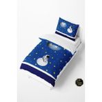 Talia Home Astronot Uzay Spacex Desenli Bebek ve Çocuk Nevresim Takımı TLAN-150 - Lacivert - 160 x 220 cm