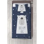 Talia Home ayıcık Desenli Dream Big Yatak Örtüsü TLAY-235 - 373 x 220 cm - Mavi