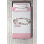 Talia Home ayıcıklı Çiçekli Desenli Çocuk ve Bebek Odası Yatak Örtüsü TLAY-296 - 433 x 220 cm - Pembe