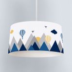 Talia Home Balon Desenli Çocuk ve Bebek Odası Sarkıt Avize TLAV-300 - Beyaz - Mavi - 1