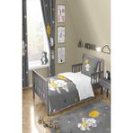 Talia Home Balon ve Fil Desenli Nevresim Takımı TLAN-122 - Gri - 160 x 220 cm
