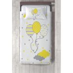 Talia Home balonlar Desenli Çocuk Odası Yatak Örtüsü TLAY-199 - 337 x 220 cm - Beyaz